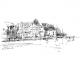 Sassnitz (Rügen) - Wolfgang Wähnelt - Tinte-Tusche auf - Stadtansichten-Küste - Sassnitz (Rügen) - Wolfgang Wähnelt - Tinte-Tusche auf - Stadtansichten-Küste -