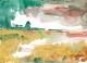 Börde bei Magdeburg - Wolfgang Wähnelt - Aquarell auf Karton - Himmel-Wiese-Wolken - Börde bei Magdeburg - Wolfgang Wähnelt - Aquarell auf Karton - Himmel-Wiese-Wolken -
