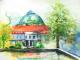 HCC am Stadpark - Evelyn Brosche - Aquarell auf  - Stadtansichten - 