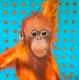 Orang Utan Junges - Susanne Urtel-Stappmanns - Acryl auf Leinwand - Wildtiere - Fotorealismus-PopArt Orang Utan Junges - Susanne Urtel-Stappmanns - Acryl auf Leinwand - Wildtiere - Fotorealismus-PopArt
