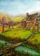 ---Blütezeit auf dem Land - Elisabeth Willner - Acryl auf - Berge-Garten - Naturalismus ---Blütezeit auf dem Land - Elisabeth Willner - Acryl auf - Berge-Garten - Naturalismus