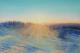 Brockenostersonnenaufgang - Fred Hahn - Ãl auf Nessel - Berge-Himmel-Schnee-Wald-Winter-Morgen - Gegenständlich Brockenostersonnenaufgang - Fred Hahn - Ãl auf Nessel - Berge-Himmel-Schnee-Wald-Winter-Morgen - Gegenständlich