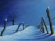 Winterweg - Manfred Neuner - Ãl auf Leinwand - Landschaft-Abend - Impressionismus Winterweg - Manfred Neuner - Ãl auf Leinwand - Landschaft-Abend - Impressionismus