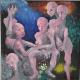 Das Fest in der Nacht - isaak özdemir - Ãl auf Leinwand - Menschen-Mystik - Expressionismus Das Fest in der Nacht - isaak özdemir - Ãl auf Leinwand - Menschen-Mystik - Expressionismus
