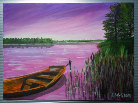 Abendstimmung am See - Sandra Sobota - Array auf Array - Array - Abendstimmung am See - Sandra Sobota - Array auf Array - Array -