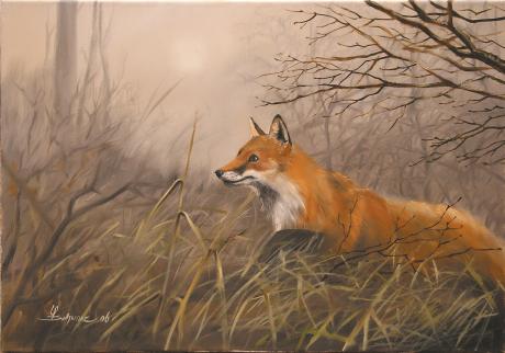 Pirschender Fuchs (2006) UP Schwarz - Ulf-Peter (UP) Schwarz - Array auf Array - Array - Array