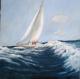 Segelpartie - Dagmar Kielau - Acryl-Tempera auf Leinwand-Nessel - Meer-Wolken-Sturm - Segelpartie - Dagmar Kielau - Acryl-Tempera auf Leinwand-Nessel - Meer-Wolken-Sturm -