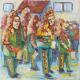 Fastnacht in Schwerzen - Josef Heinzler - Thomas Knab - Ãl auf Leinwand - Reisen-Mystik-Winter - Impressionismus Fastnacht in Schwerzen - Josef Heinzler - Thomas Knab - Ãl auf Leinwand - Reisen-Mystik-Winter - Impressionismus