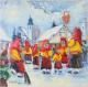 Hexen an der Fastnacht Schwerzen - Josef Heinzler - Thomas Knab - Ãl auf Leinwand - Reisen-Mystik-Winter - Impressionismus Hexen an der Fastnacht Schwerzen - Josef Heinzler - Thomas Knab - Ãl auf Leinwand - Reisen-Mystik-Winter - Impressionismus