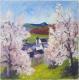 Kirschblüte Kloster Ofteringen - Josef Heinzler - Thomas Knab - Ãl auf Leinwand - Bäume-Wald-Wiese-Frühling - Impressionismus Kirschblüte Kloster Ofteringen - Josef Heinzler - Thomas Knab - Ãl auf Leinwand - Bäume-Wald-Wiese-Frühling - Impressionismus