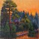 Auerhahn im Sonnenuntergang - Josef Heinzler - Thomas Knab - Ãl auf Leinwand - Bäume-Wildtiere-Wald-Herbst - Impressionismus Auerhahn im Sonnenuntergang - Josef Heinzler - Thomas Knab - Ãl auf Leinwand - Bäume-Wildtiere-Wald-Herbst - Impressionismus