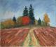 Jagdhütte bei Mettingen - Josef Heinzler - Thomas Knab - Ãl auf Leinwand - Reisen-Bäume-Himmel-Wald-Wiese-Herbst - Impressionismus Jagdhütte bei Mettingen - Josef Heinzler - Thomas Knab - Ãl auf Leinwand - Reisen-Bäume-Himmel-Wald-Wiese-Herbst - Impressionismus