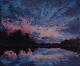 Neues Kunstwerk - Marharyta Maletska - Acryl auf Leinwand - Abstrakt-Himmel-See-Wolken-Stillleben-Abend-Einsamkeit-Sehnsucht-Sonnenuntergang - Abstrakt-Realismus Neues Kunstwerk - Marharyta Maletska - Acryl auf Leinwand - Abstrakt-Himmel-See-Wolken-Stillleben-Abend-Einsamkeit-Sehnsucht-Sonnenuntergang - Abstrakt-Realismus