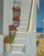 Treppe am Meer - Karin Jacobsohn - Acryl auf Karton - - Impressionismus Treppe am Meer - Karin Jacobsohn - Acryl auf Karton - - Impressionismus