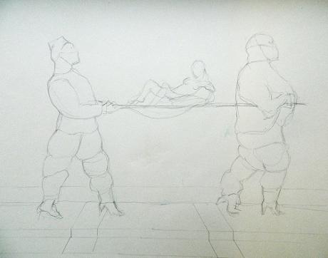 Die Sänftenträger - Michael Haack - Array auf  - Array - 