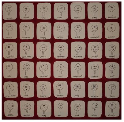 The pictograms of emotions A  - Ursina Müller -  auf  - Array - 