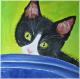 Minimi - Karina Birke - Acryl auf Leinwand - Katzen - Minimi - Karina Birke - Acryl auf Leinwand - Katzen -