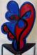 ---Blau und Rot - Vilma Machado - Ãl auf Leinwand - Abstrakt - Expressionismus ---Blau und Rot - Vilma Machado - Ãl auf Leinwand - Abstrakt - Expressionismus