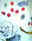 Rose - A. Eykman - Acryl auf Leinwand - Stillleben-Rosen - Rose - A. Eykman - Acryl auf Leinwand - Stillleben-Rosen -