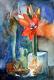 Amaryllis - Inez Eckenbach - Aquarell auf Papier - Stillleben - Gegenständlich Amaryllis - Inez Eckenbach - Aquarell auf Papier - Stillleben - Gegenständlich