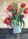 Tulpenstrauà - Inez Eckenbach - Aquarell auf Papier - Blumen - Gegenständlich Tulpenstrauà - Inez Eckenbach - Aquarell auf Papier - Blumen - Gegenständlich